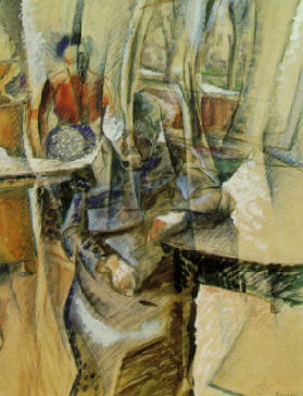 Interior with Two Female Figures (Umberto Boccioni)