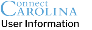 ConnectCarolina user information