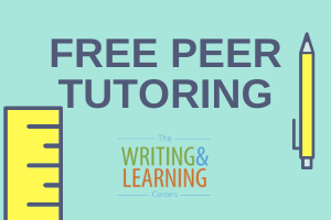 free peer tutoring